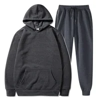 Basic Fleece Hoodies And Sweat Pants Set Men Jogger Set Wholesale Track Suit Sportswear Tracksuits Unisex Ensemble Jogging Homme - Image 3