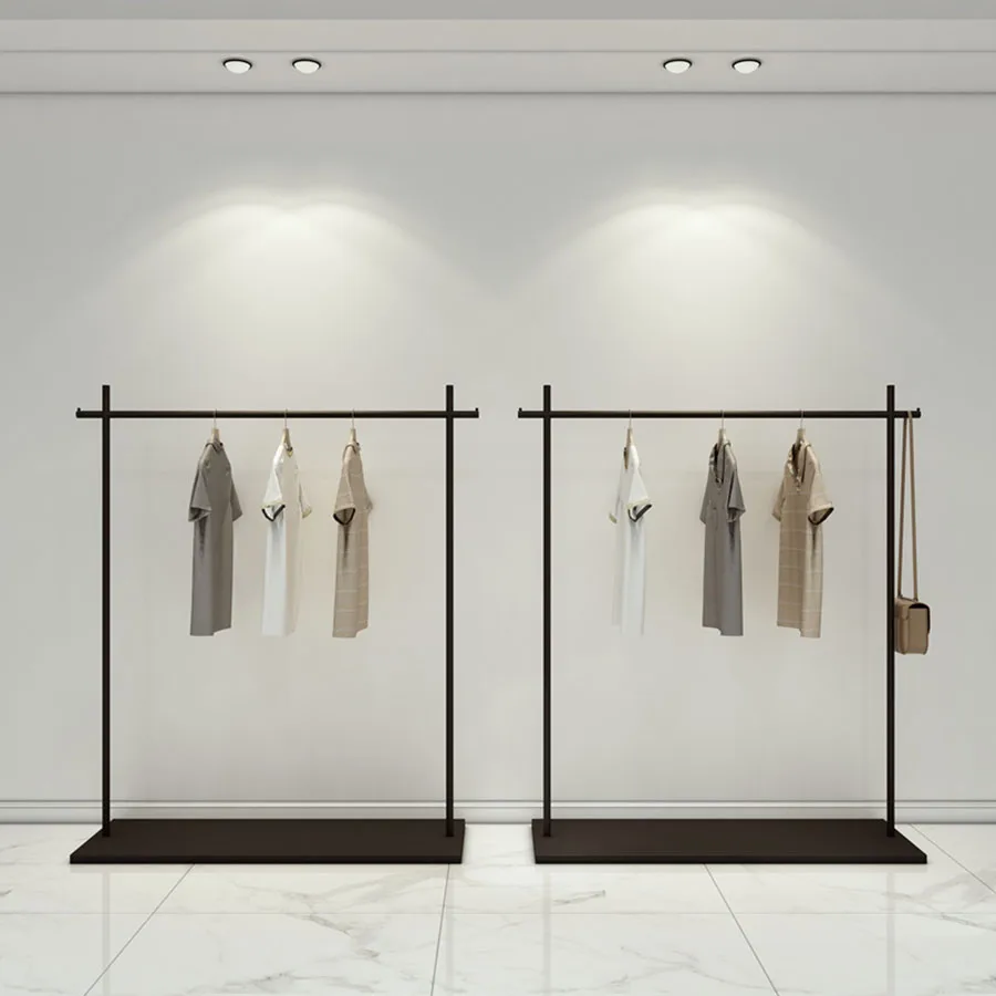 

Minimalist Cloth Racks Black Rustic Nordic Space Saving Vertical Organizer Clothes Hanger Elegant Colgador Indoor Furniture