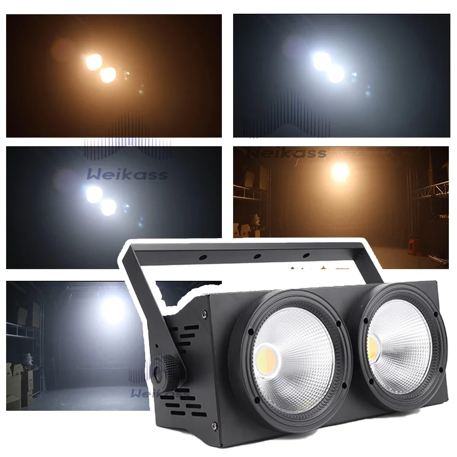 0 podatek 4 sztuki 200W LED COB 2 oczy 2x100W widowni światło chłodne białe/ciepłe białe światło sceniczne DMX efekty światło sceniczne DJ Disco