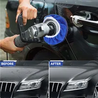 5-10 Inches Car Waxing Polishing Sleeve Microfiber Polisher Pad Wash Buffer Waxing Sleeve Auto Body Care Cleaning Accessories 2