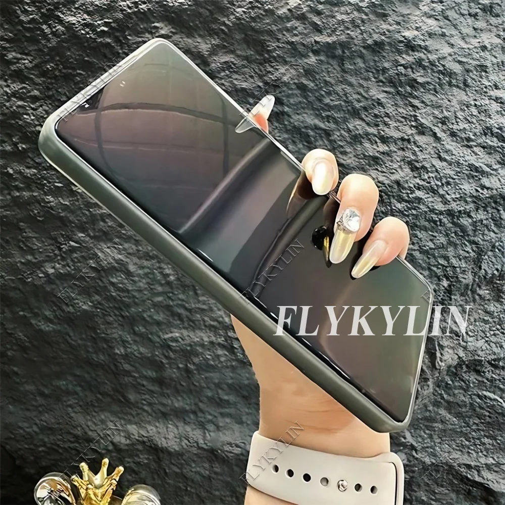 Silver Shockproof Phone Case with Magnetic Suction and Hand Rope