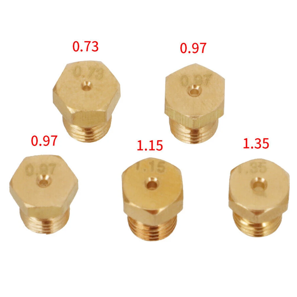 5 stücke Brenner Gas Erdgas Kochfeld Für LPG Conversion Kit Jets Düsen Injektoren Set M6 X 0,75 Gewinde Küche teile – Detail 16
