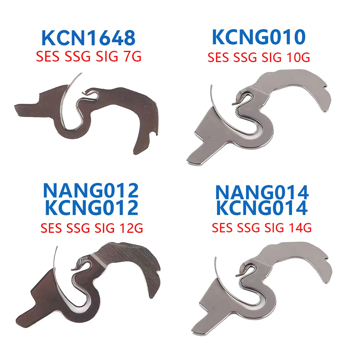 SHIMASEIKI 용접 용수철 싱커, 예비 부품, SES122 SSG122 S SIG FF SV SL 7G 10G 12G 14G 16G 세트, 50 개