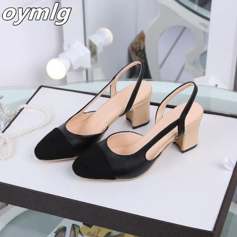 Women Summer Dress Shoes Mid Heel Square Head Wedding Party Sandals, womens sandals,women high heels,women pumps