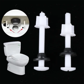 Kit Fix-it: set di 2 bulloni, viti e rondelle per cerniera del sedile WC in plastica