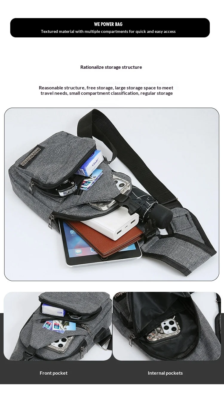 Men's Chest Bag Image 9