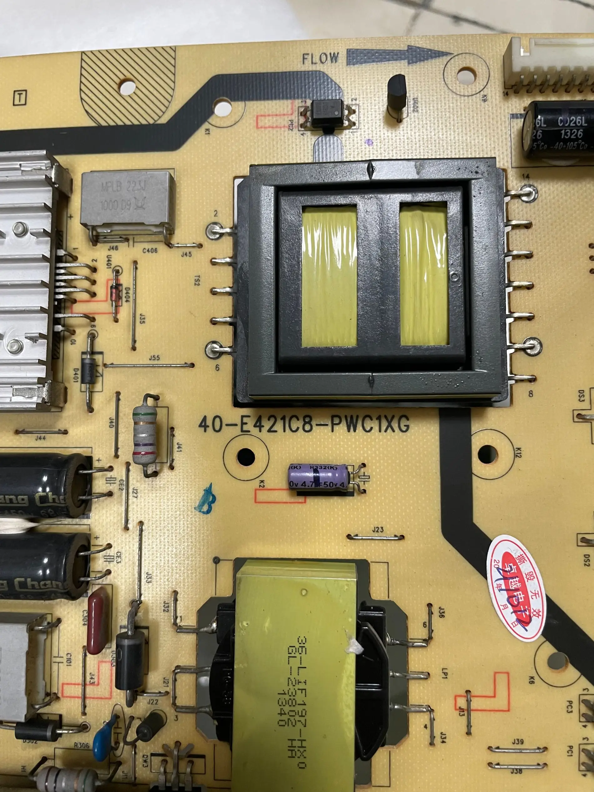 para Placa de Potência L55f3600a3d Pe421c8 40-e421c8-pwc1xg
