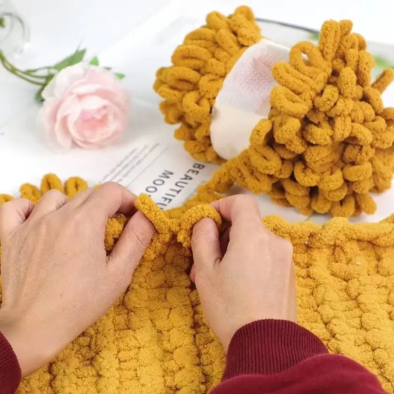 100g100g Hand-woven Yarn Soft Warm Anti-pilling for Hand-Knitting Coat Scarf Pillow Blanket Cushion Bag 6