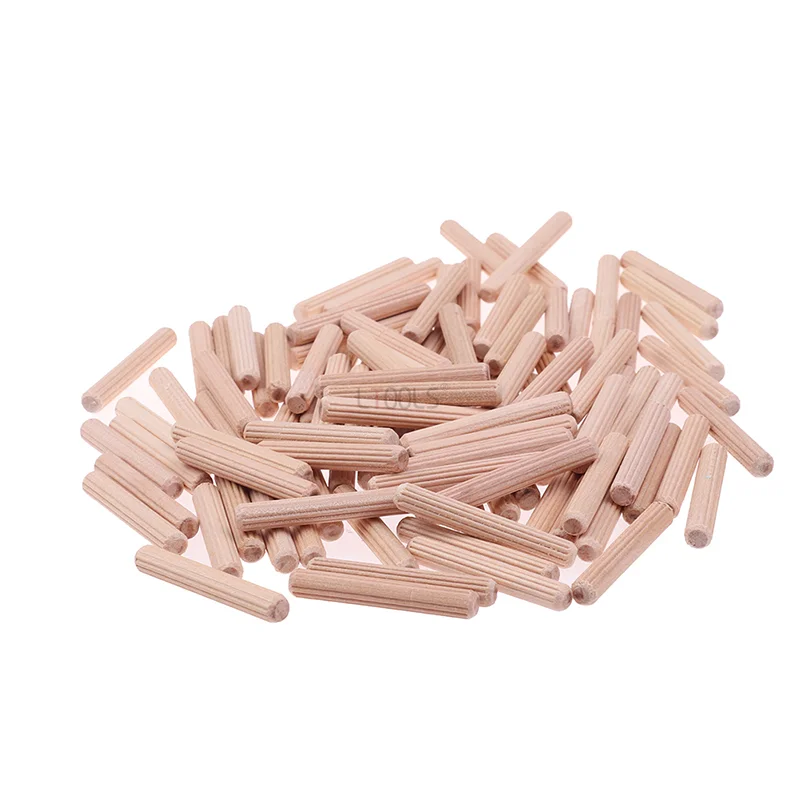 25 Pcs Furniture Wood Plute Pins Wooden Dowels Replacement 50mm x