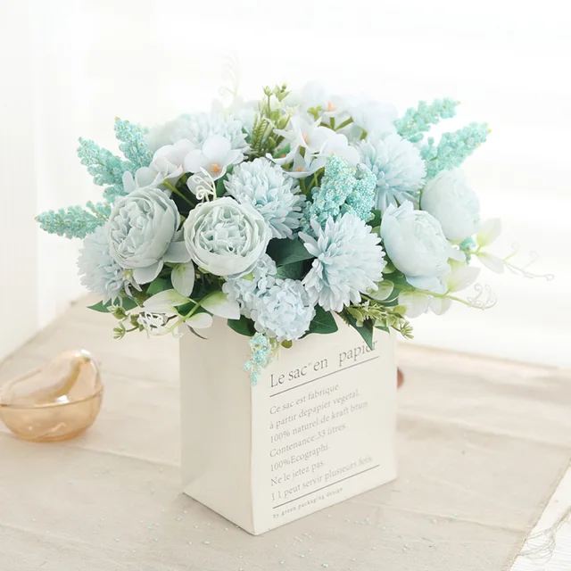 Peony Artificial Flowers High Quality Silk Roses