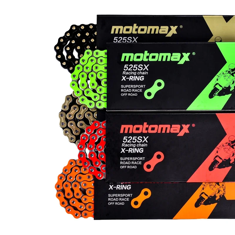 MOTOMAX 525SX Chains 120 128 Links High Quality Super X-Ring Oil Seals Motorcycle Chain Drive Chain with Factory Sale