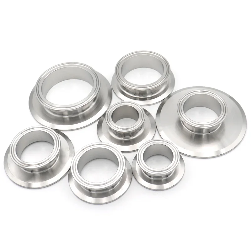 SS304 Sanitary Tri Clamp Reducer End Cover 1.5" 2" 2.5" 3" 4" Flange OD 50.5 64 77.5 91 119mm Ferrule Homebrew Pipe Fitting