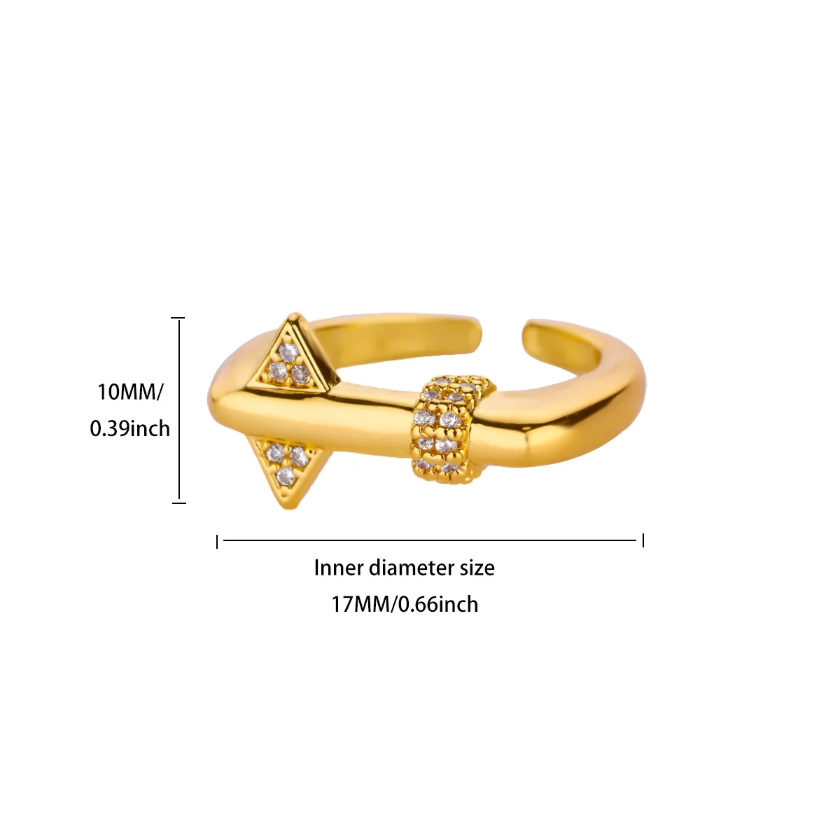 Stainless Steel Geometric Dainty 18K Gold-Plated