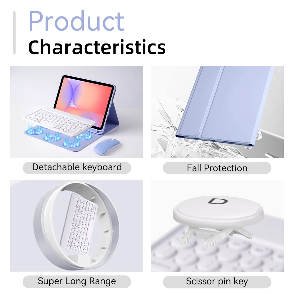 Premium Keyboard Tablet Case with Versatile Fit and Protective Cover