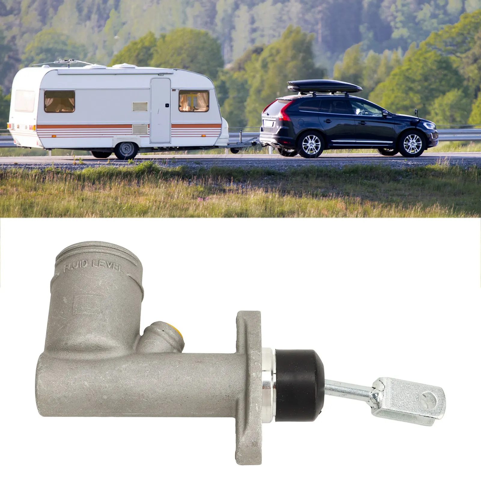 3/4 Inch Hydraulic Handbrake Brake Clutch Master Cylinder Efficient Rugged Reliable High Hardness Easy Installation for Trailer