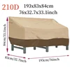 210D Outdoor Waterproof Chair Sofa Cover,Beige Coffee Color Furniture Cover,Garden Park Patio Benchs Table Rain Protector Cover 5