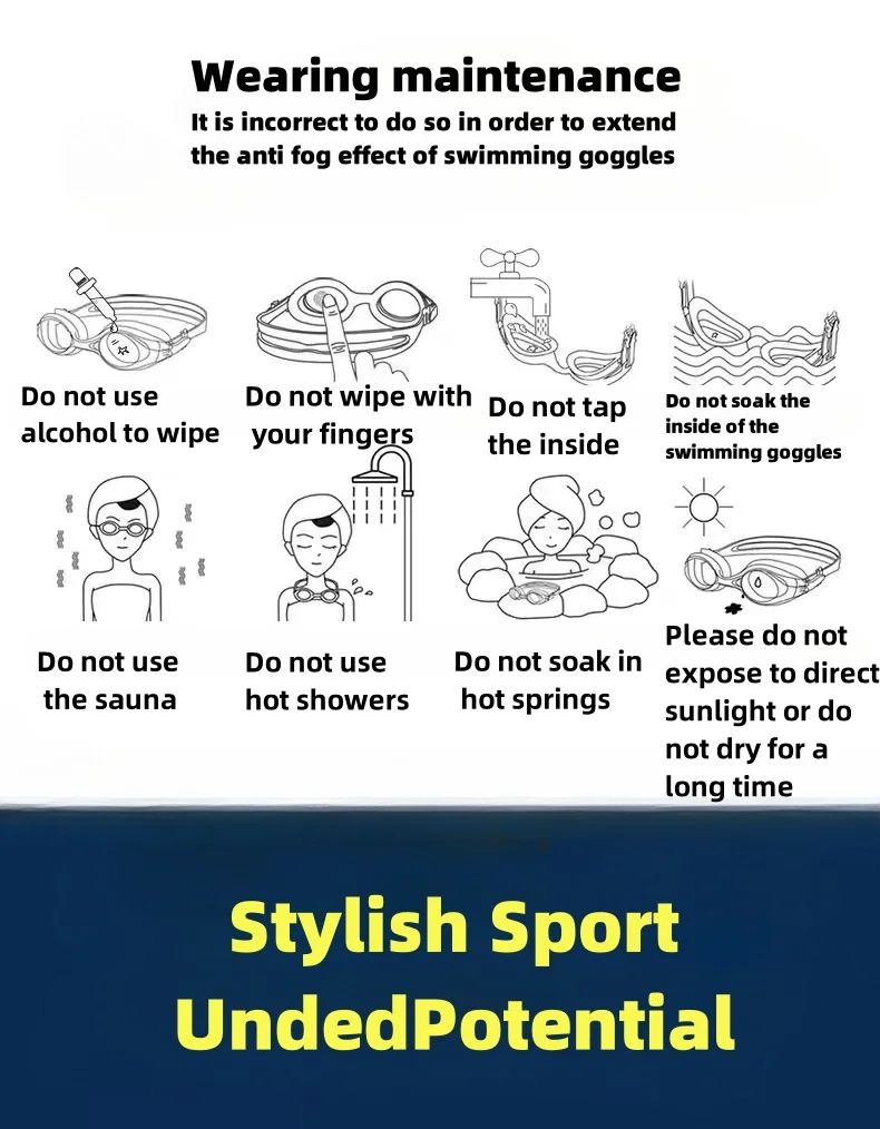Swimming Goggles Silicone Adult Children High-Definition Electroplated Professional Anti-Fog