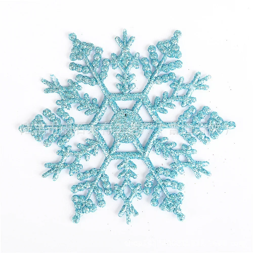 6pcs Simulation Snowflakes Christmas Tree Hanging Ornament Christmas Fake Snowflakes Winter Party Navidad New Year Decoration
