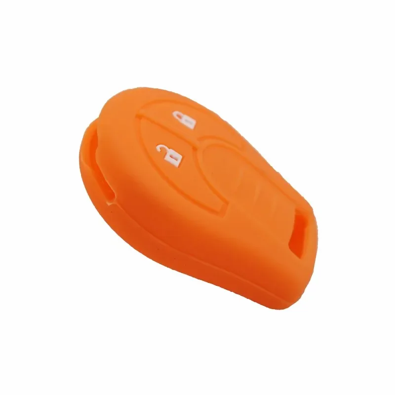 Silicone car key cover rubber key fob case holder for NISSAN March Sunny remote holder 2Button