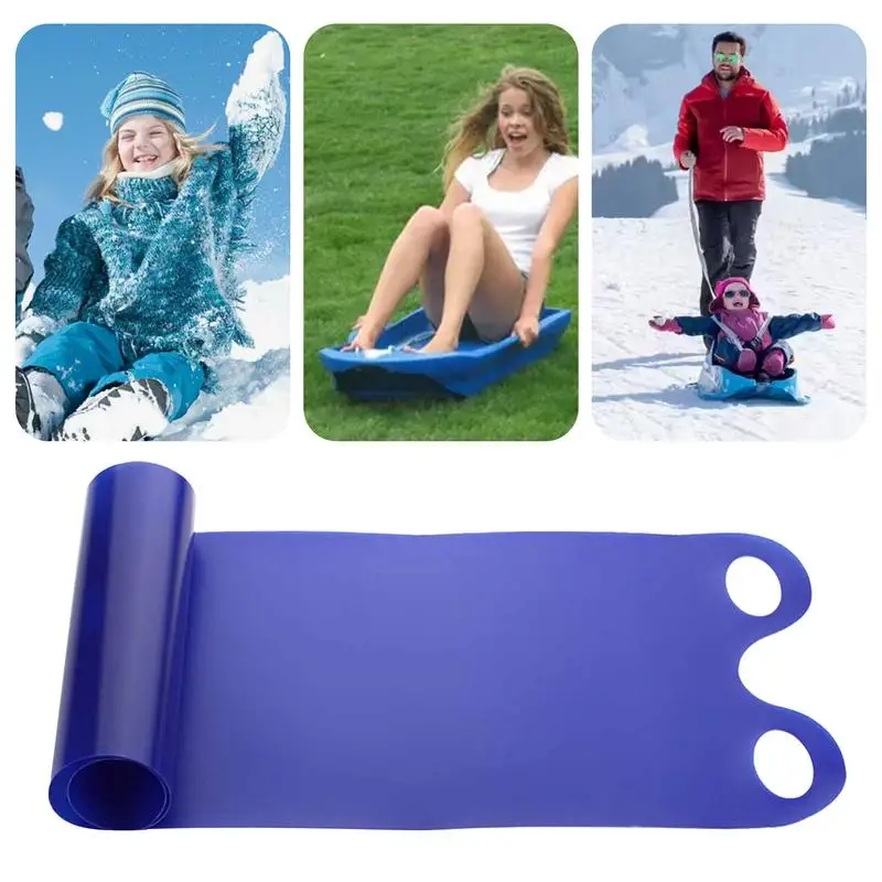 Snow Slider Roll-up Sled For Winter Snow Snowboard Sled Sledding Equipment Lightweight Outdoor Slider Mat For Kids And