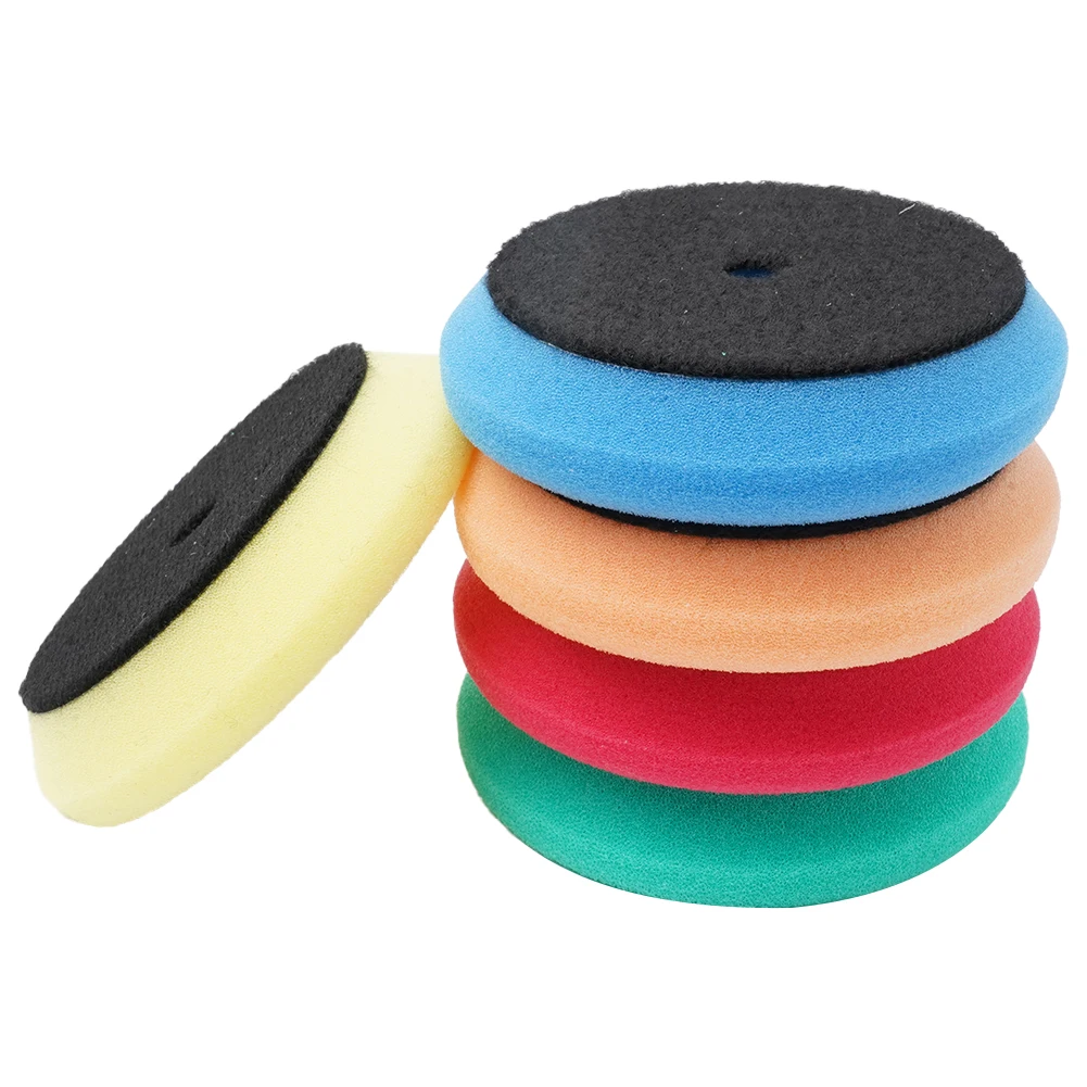 5Pcs 3inch 95mm Waxing Pad Sponge Polishing Foam Pads For RO/DA Car Polisher Car Wash Maintenance Accessories Polishing Sponge car polishing pad car polish pad car polishing sponge polishing sponge set