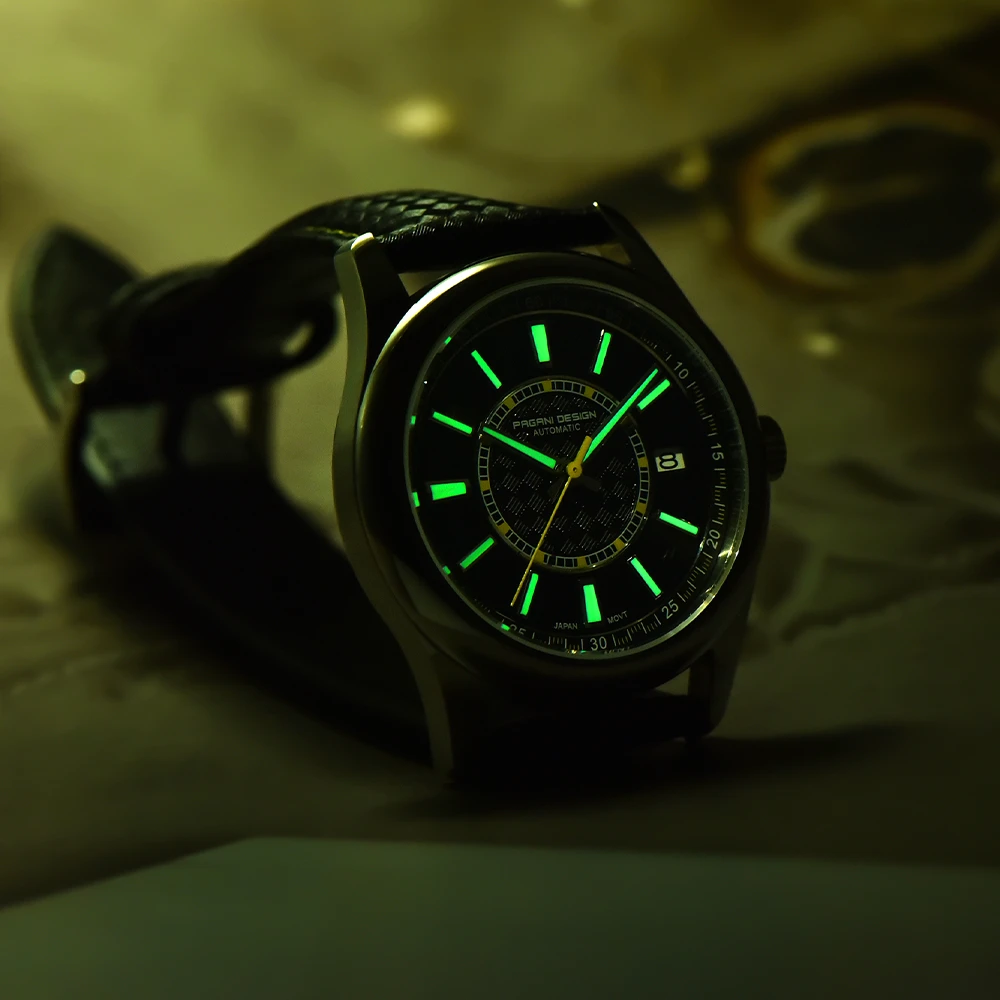 40mm Men Automatic Mechanical Watches NH35A Luxury Sapphire Stainless Steel 10Bar Clock Reloj Hombre