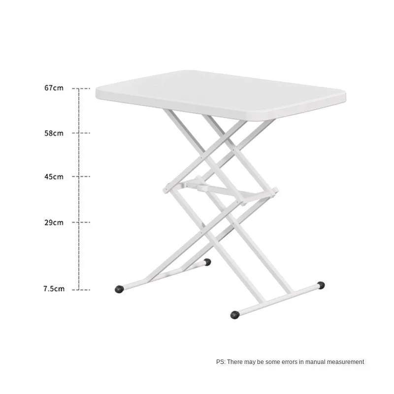 Folding Computer Desk Bedside Table Lift Study Table Portable Plastic Desk Home Writing Folding