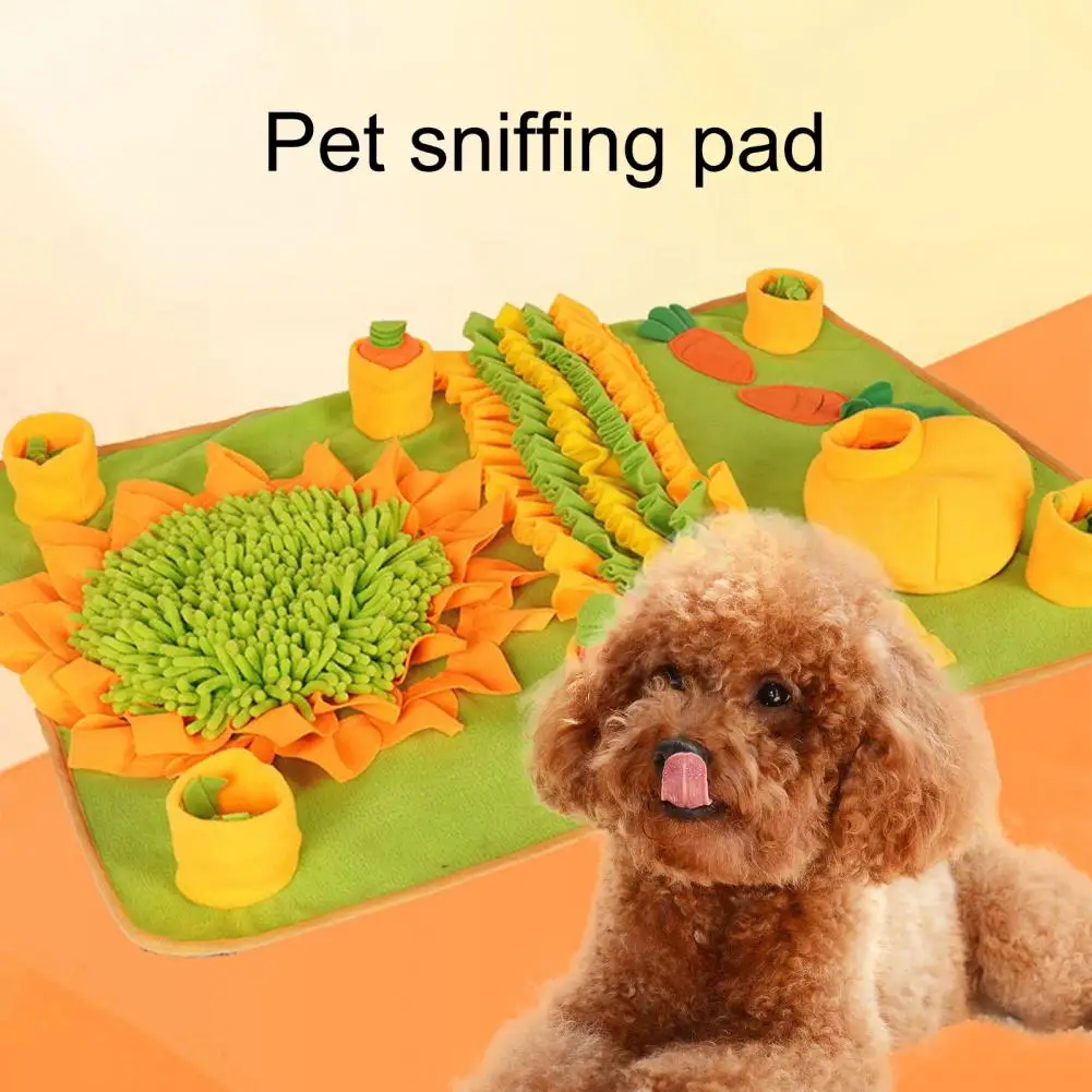 

Practical Dog Snuffle Mat Large Space Slow Food Polar Fleece Pet Dog Training Blanket Food Feeder