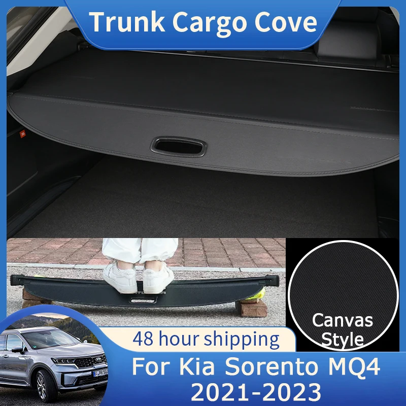 

Для Kia Sorento MQ4 2021 2022 2023 задняя крышка багажника, защита конфиденциальности, выдвижной багажный щит, занавеска, аксессуары