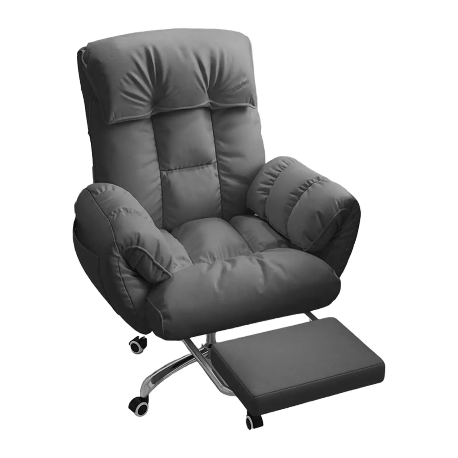 Lazy Computer Chair Office Chair Soft Silent Wheels Big and Tall Side Pockets Lazy Computer Chair Office Chair Soft Silent Wheels Big and Tall Side Pockets