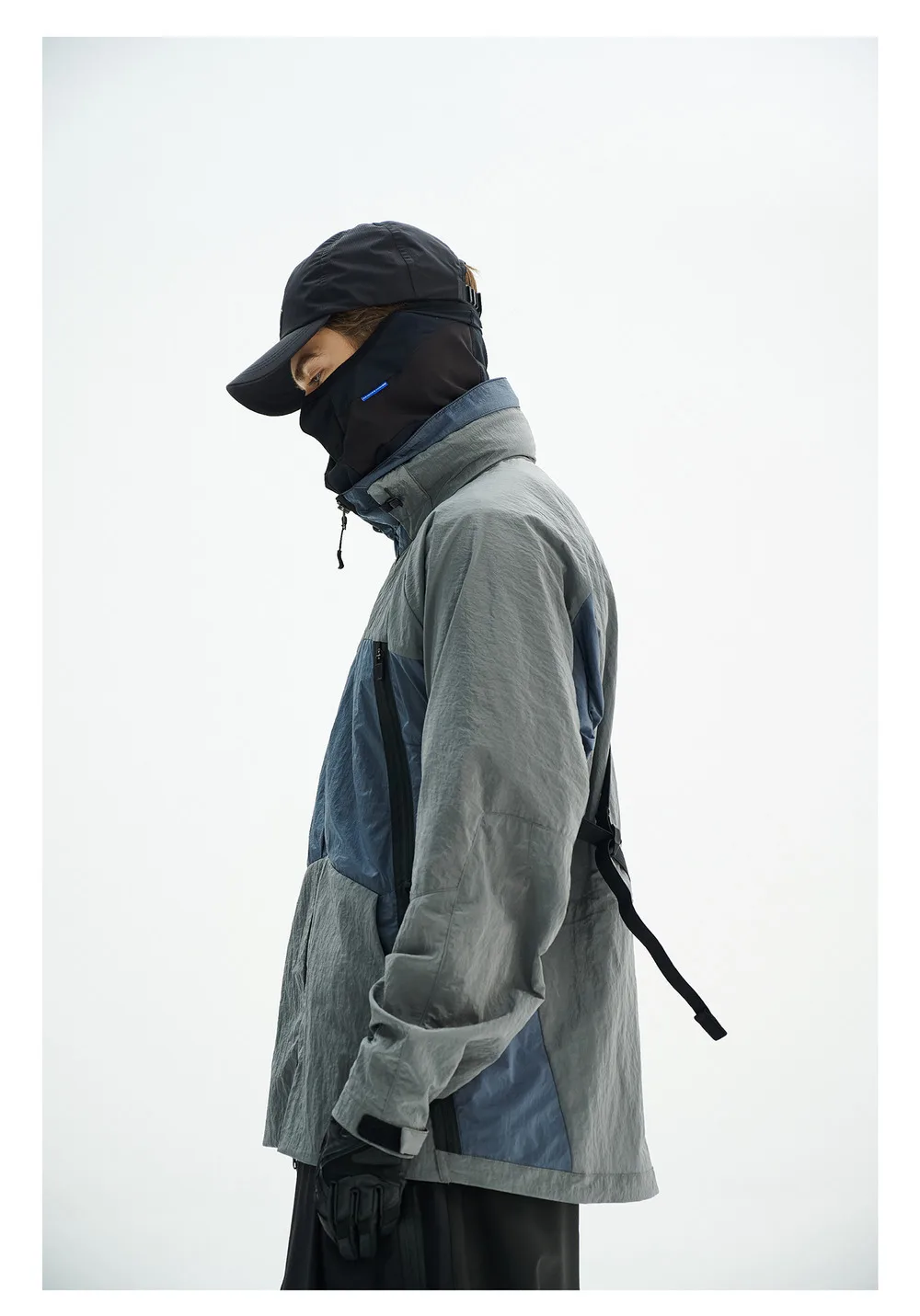 Reindee Lusion 24ss waterproof magnetic buckle sunshade cap nylon material techwear gorpcore