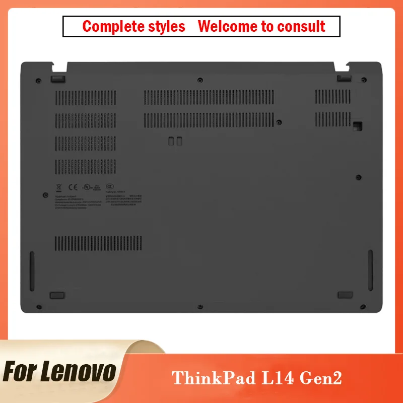 

NEW Original Bottom Case For Lenovo ThinkPad L14 Gen2 Laptop Top Lower Bottom Base Cover Black ThinkPad L14 Gen2 14.4 Inch