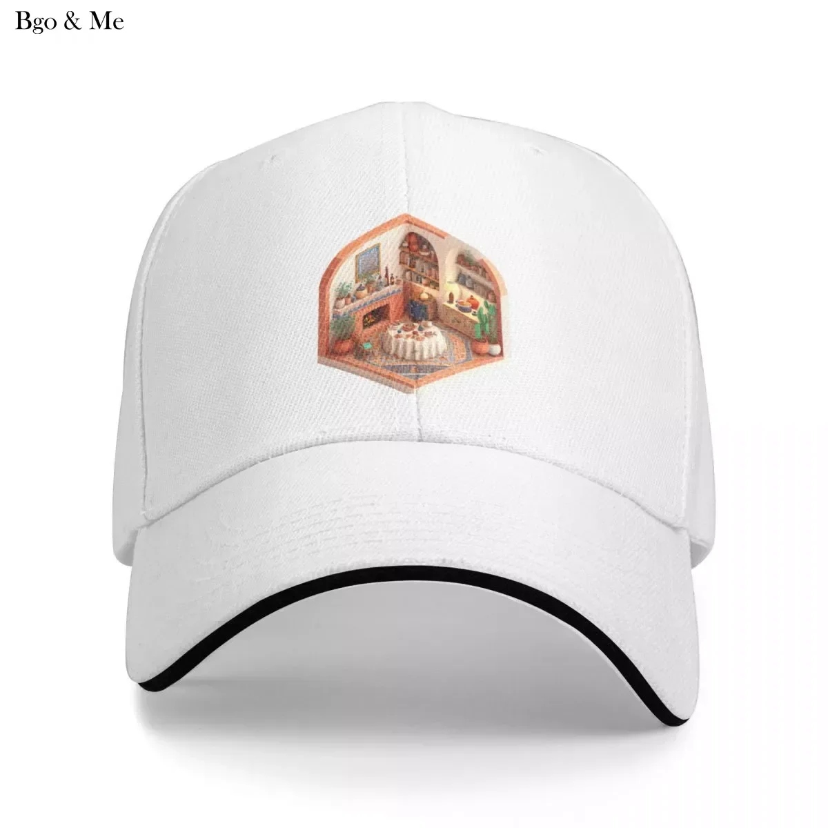 

2023 New The Calm Of The Mediterranean, Isometric Room Cap Baseball Cap Caps Trucker Cap Men's Baseball Cap Women's