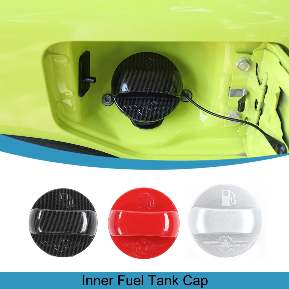 

Car Inner Fuel Tank Gas Cap Decoration Cover Trim Stickers for Suzuki Jimny JB64 JB74 2019-2023 2024 Auto Exteries Accessories