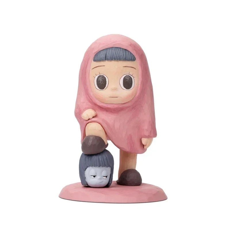 

POP MART Inner Flow No Shadow Hyde Head Up Pink Green Blue Artist Decor Sculpture Kawaii Doll Action Figure Model Handmade Box