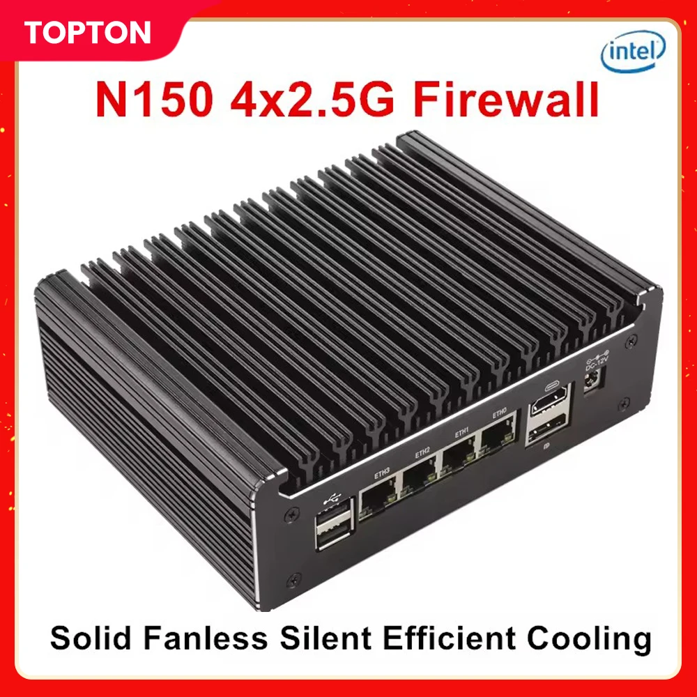 ソリッドファンレスファイアウォールミニPC Intel N150 i5-8250U