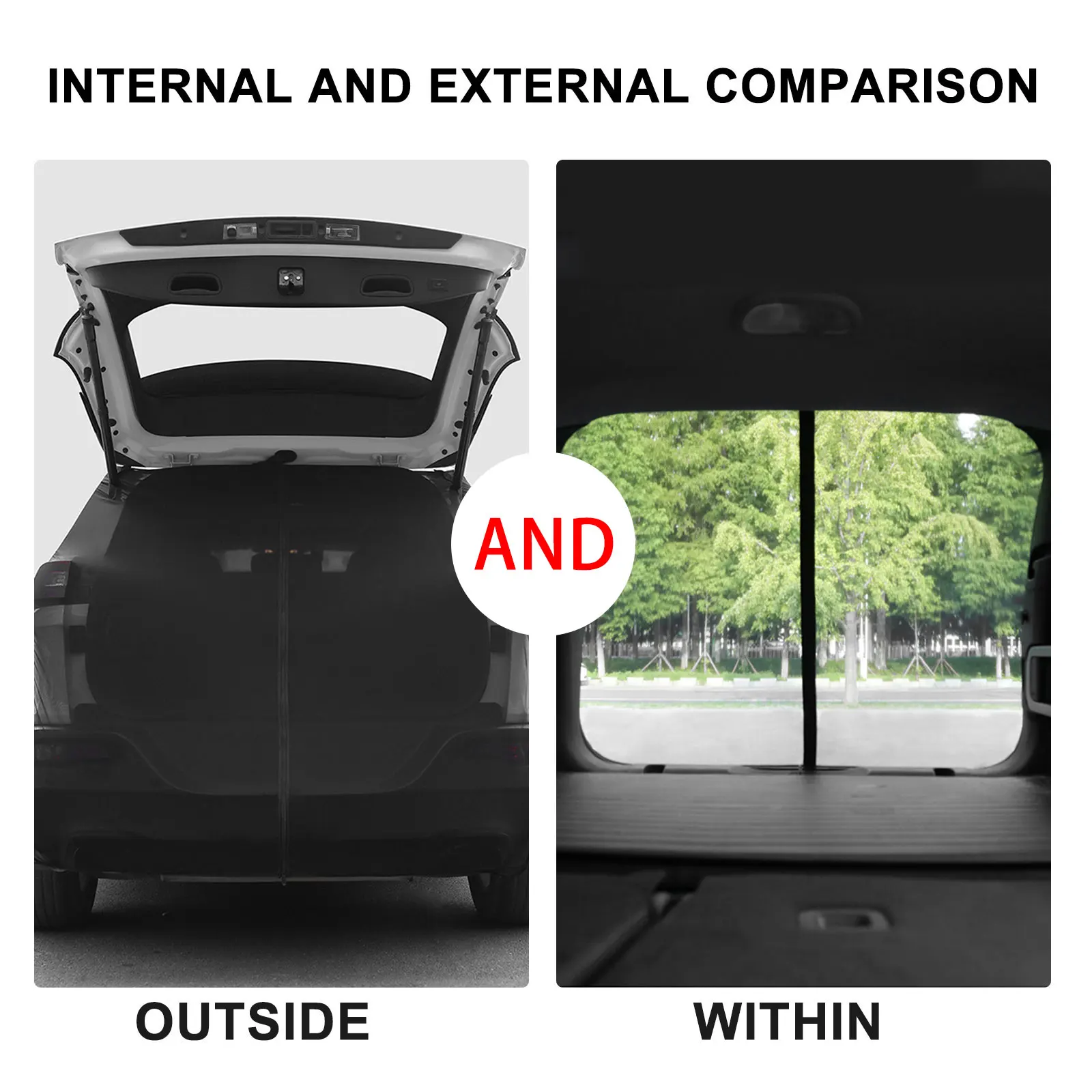 Car Tailgate Mosquito Net Sunshade Screen Magnetic Mount Anti-Flying Net  Trunk Ventilation Mesh For SUV MPV Camping Self-Drive - AliExpress