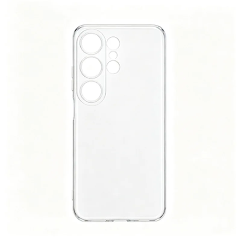 Premium Soft TPU Silicone Protective Case - Clear Black Back Shell Cover