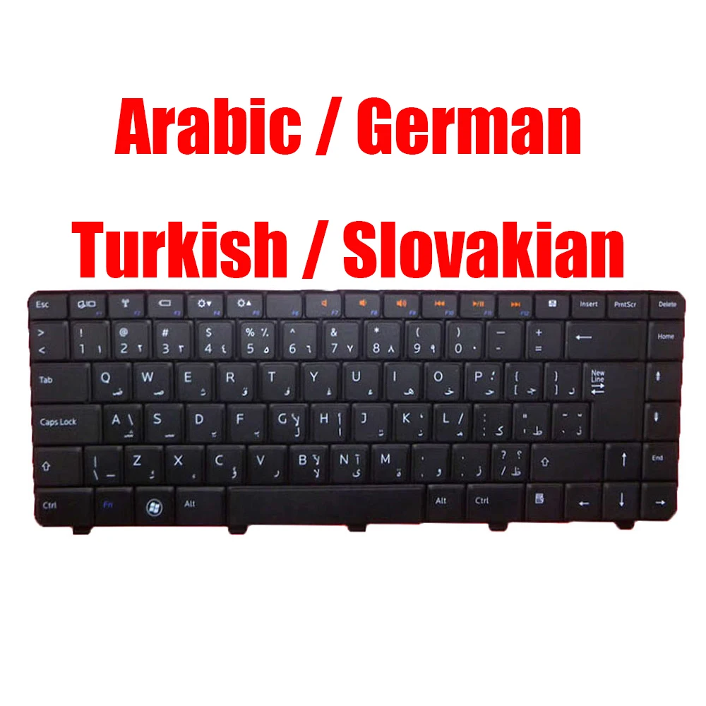 

AR GR SK TR Keyboard For DELL For Inspiron N3010 M4010 N4020 N4030 14R N4010 N5030 M5030 Arabic German Turkish Slovakian 03W8N6