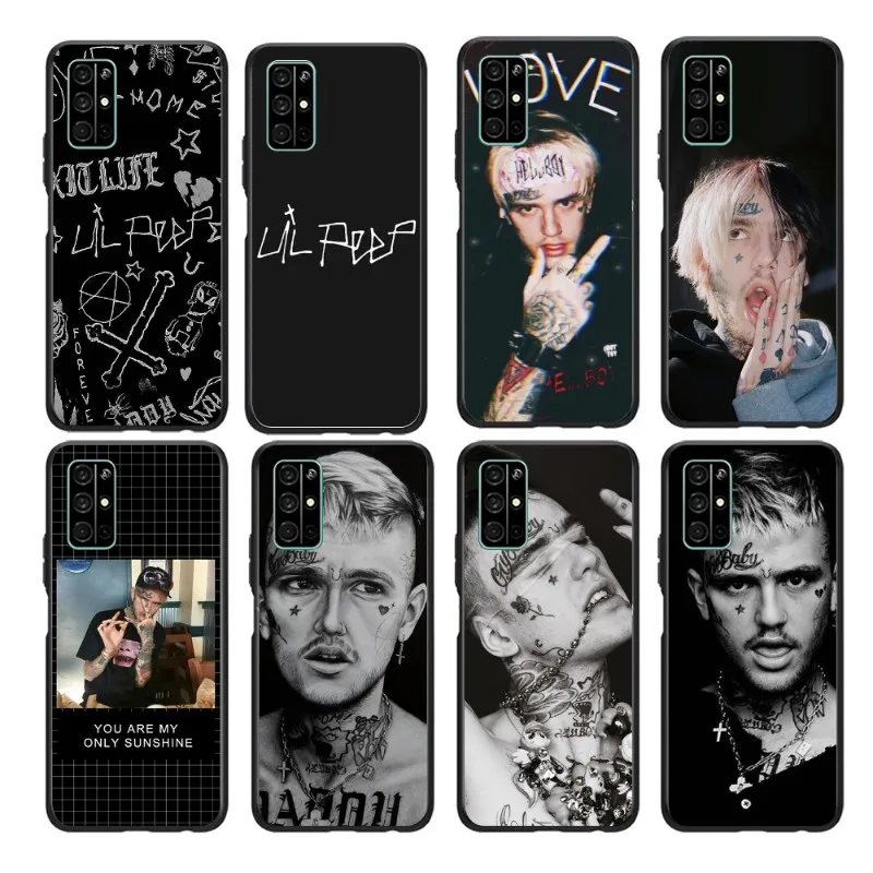 Мягкий чехол Lil Peep Bo для телефона Honor 50 20 Pro 7C 10i 8A 8X V40 30 X30 Magic 2 мягкий черный |