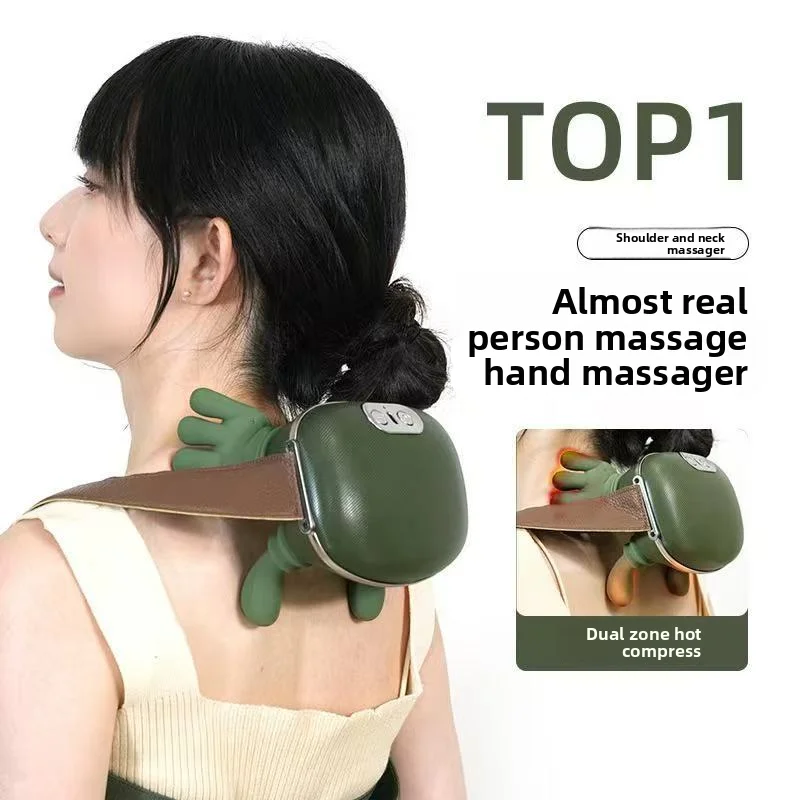 Wireless Neck And Shoulder Massager With Heat For Pain Relief_voghion.com
