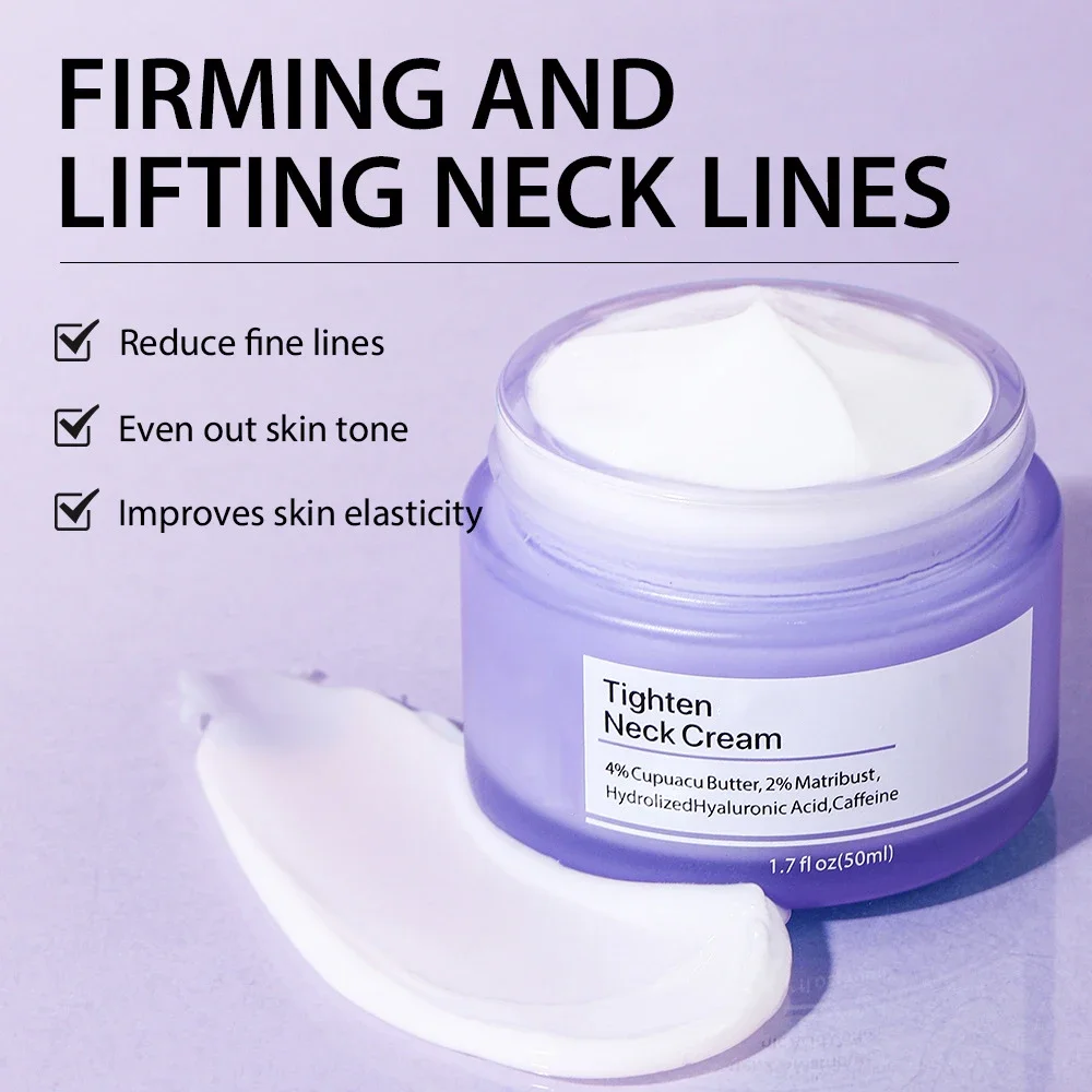 Neck Cream Tighten Lift Lightens Fine Lines Brightens Firms Nourishes Lightening Smoothing Moisturizer