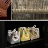Chinese Style Teacup Drawstring Cloth Pouch Print Portable Small Item Pouch Multifunctional Breakage-proof Teaware Storage Bag 2