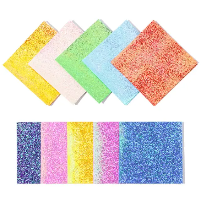 50 Sheets Glitter Origami Paper 4