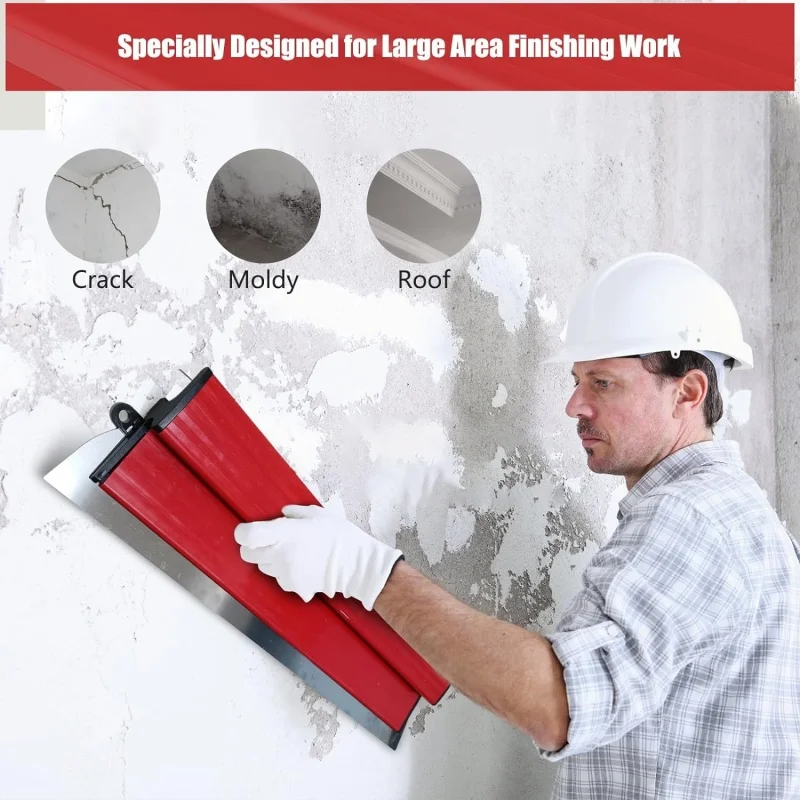 25cm/40cm Thickened Trowel Brush Spray Paint Finish Putty Scraping Putty Leveling Tool Building Material Tools drywall spatula plastering blade putty knife wall plastering trowel