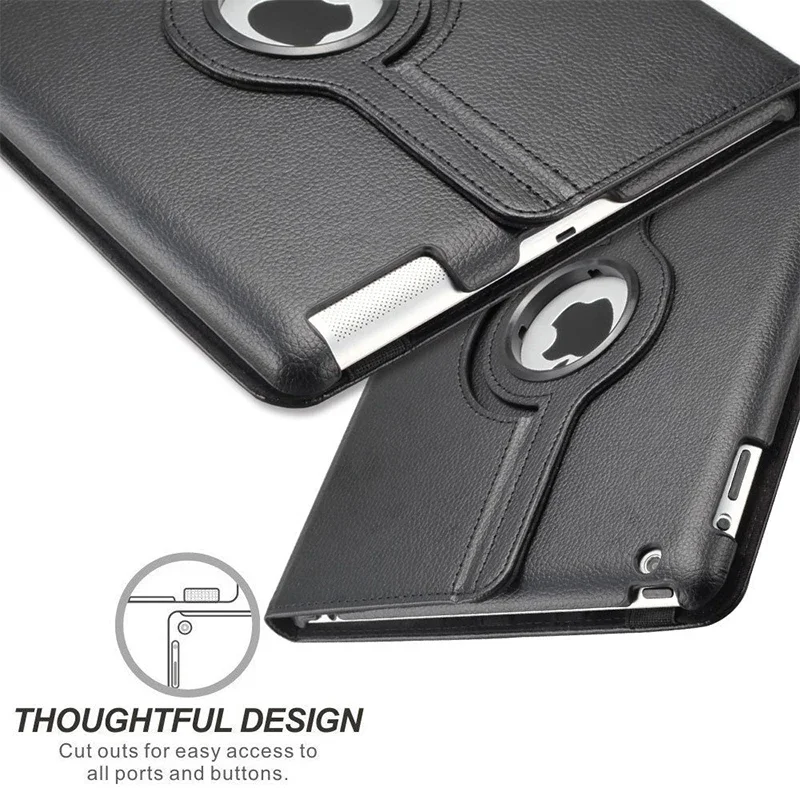 For iPad Case 360 Rotating Stand Tablet Cover For iPad Air