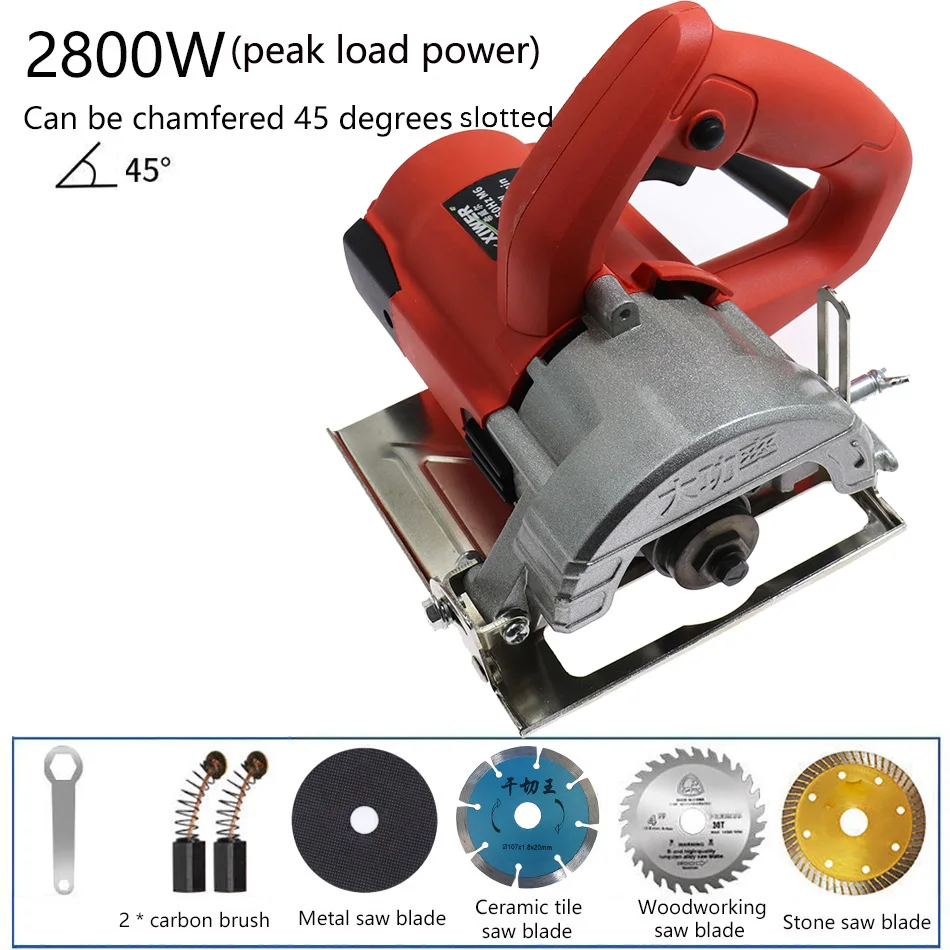 Cutting Tool 220V Multifunctional Electric Circular Saw Wood Metal Marble Tile Brick Household High Power