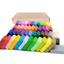 

50 Colors Polymer Clay, DIY Soft Molding Craft Oven Baking Clay Blocks Birthday Gift for Kids Adult 50 Colors with Box