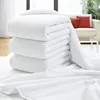 80x160cm white large bath towel thickened cotton towel highly absorbent bath towel suitable for swimming pool family hotels 1