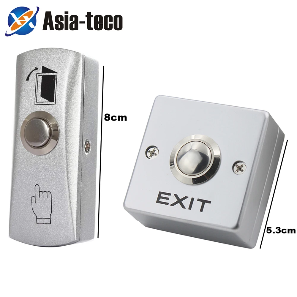 

Zinc Alloy GATE DOOR Exit Button Exit Switch For Door Access Control System Door Push Exit Door Release Button Switch